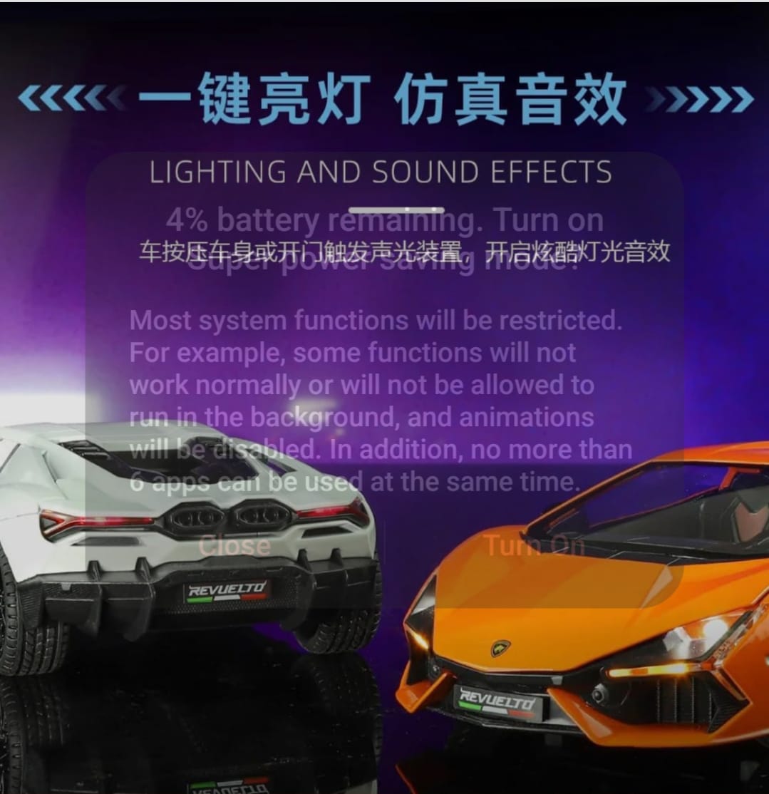 Lamborghini car 1:24 scale model
Diecast