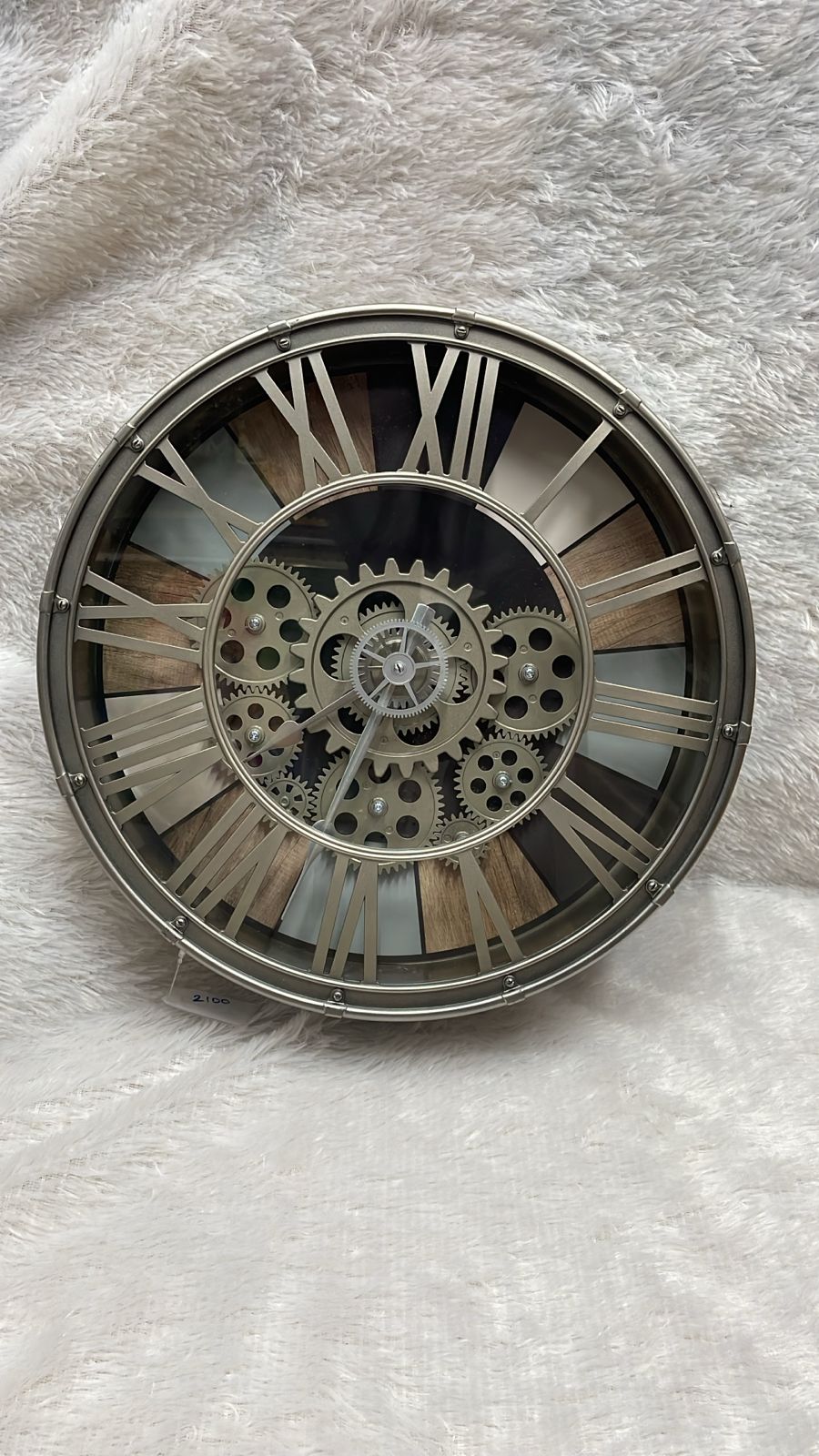 Vintage Industrial Gear Wall Clock