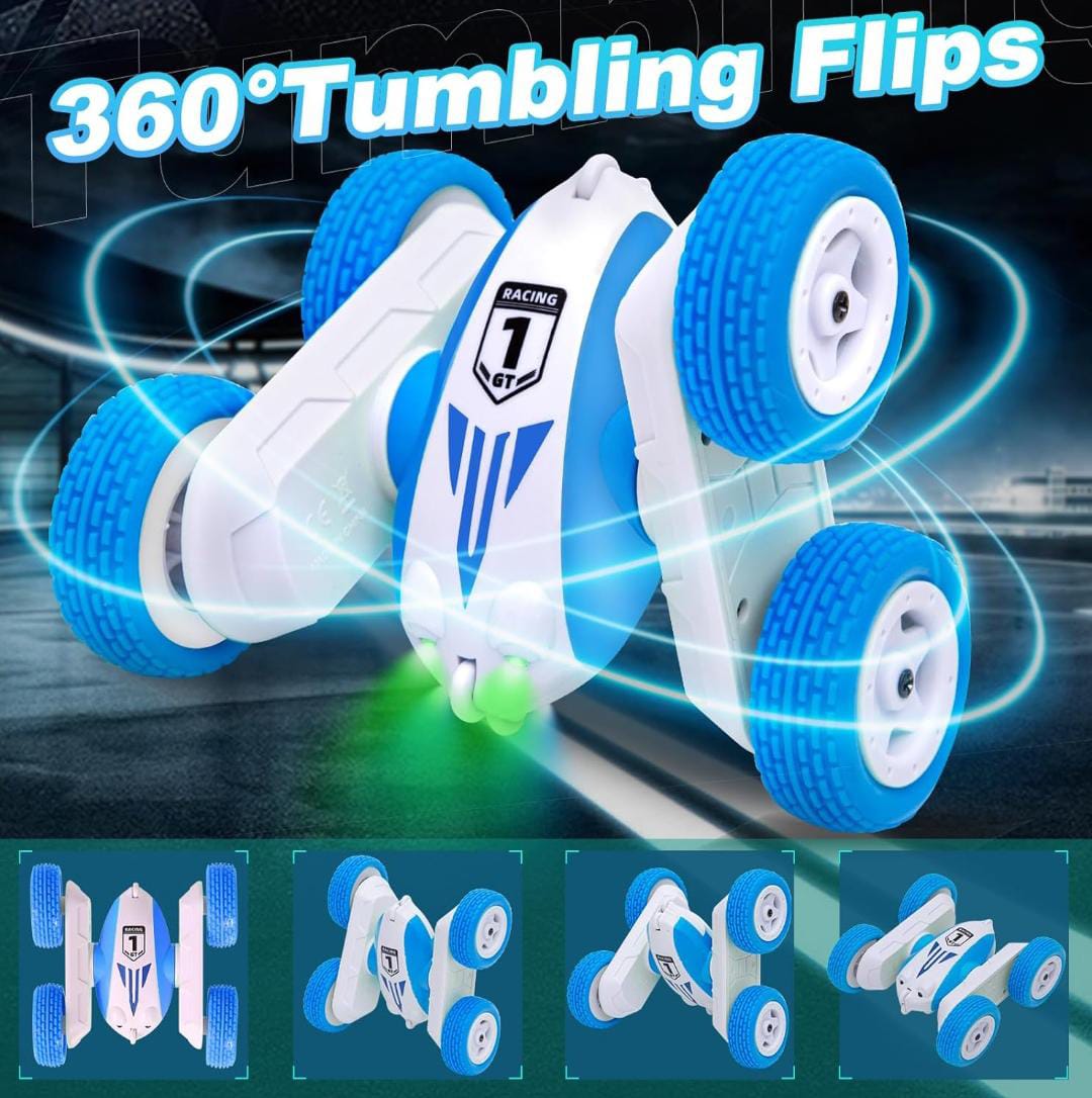 TurboTwist 360° Stunt RC Car – Dual-Sided Flip Remote