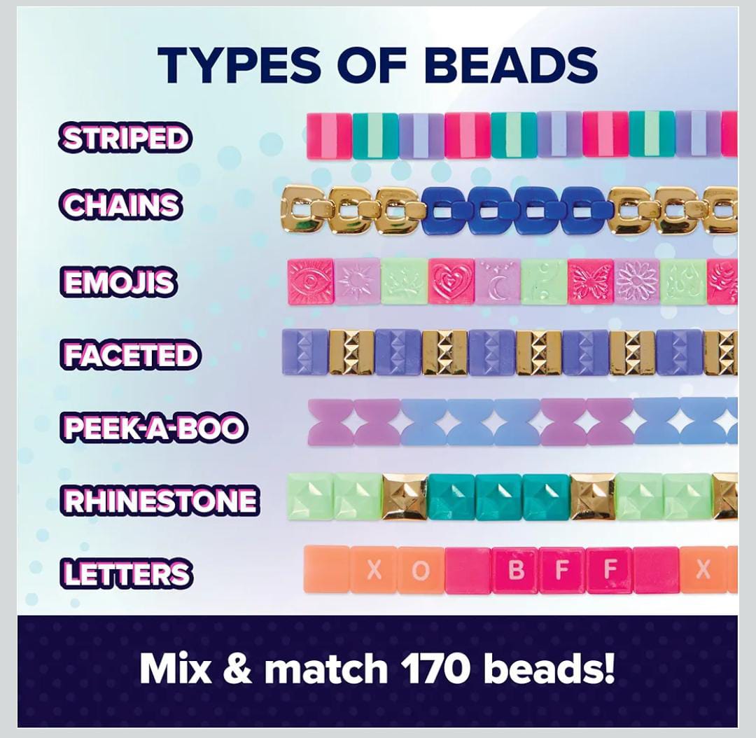 DIY Bracelet Bead Spinner Kit for Kids – Jewelry Making Set with Bead Storage & Colorful Accessories