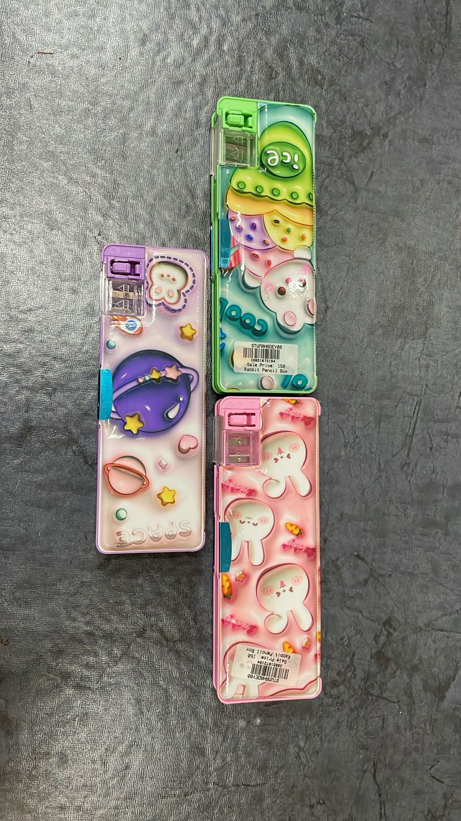 Kawaii Space Bunny Pencil Case Set