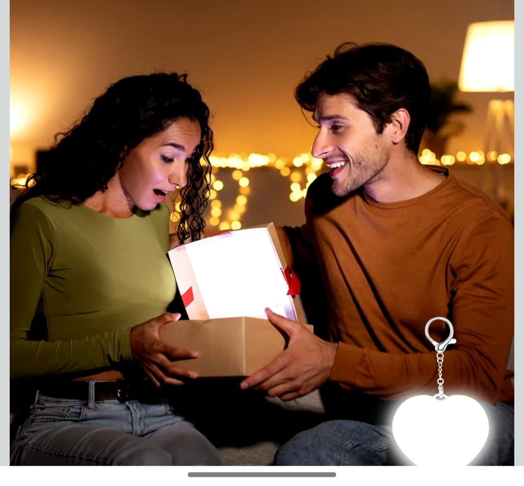 Heart Light ❤️ Friction Racing Bike Keychain🏍️ Valentine Day Combo