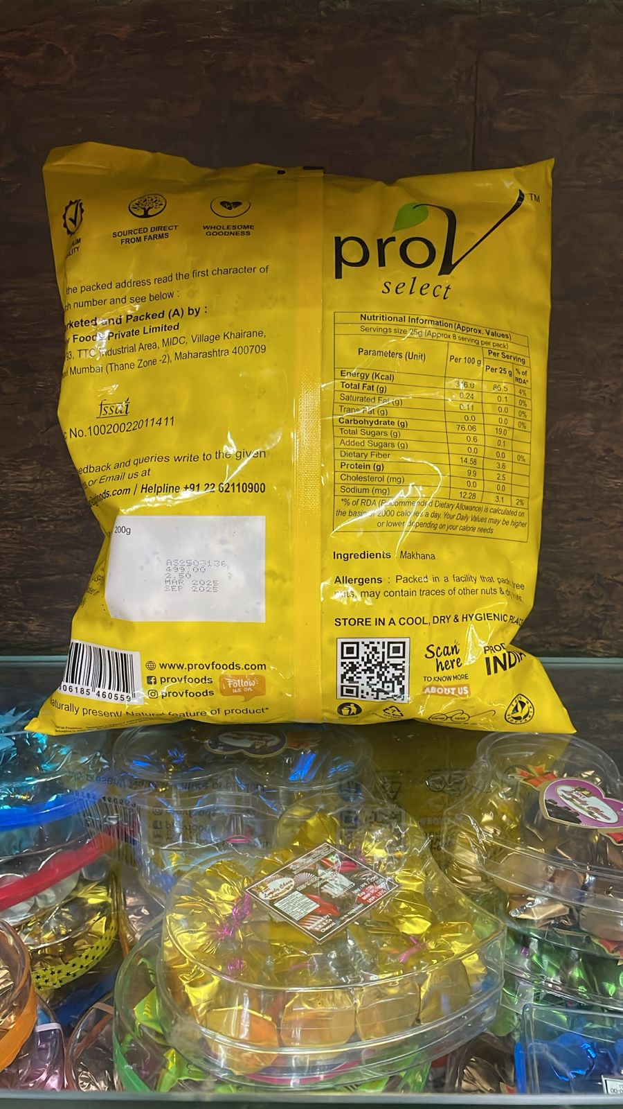 ProV Select Fox Nuts (Makhana) Whole Natural - 200g