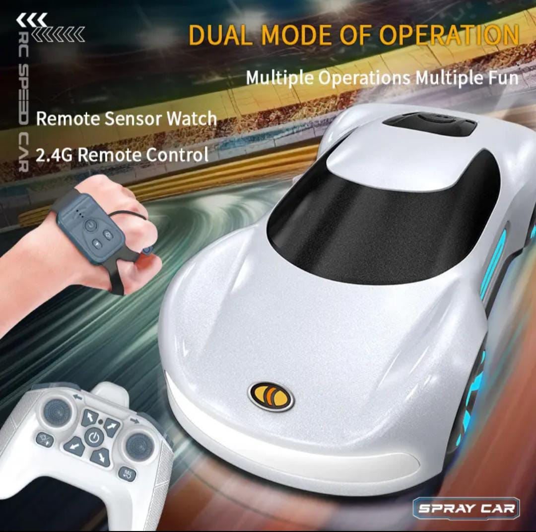 Dual Mode Gesture Control RC Spray Car
