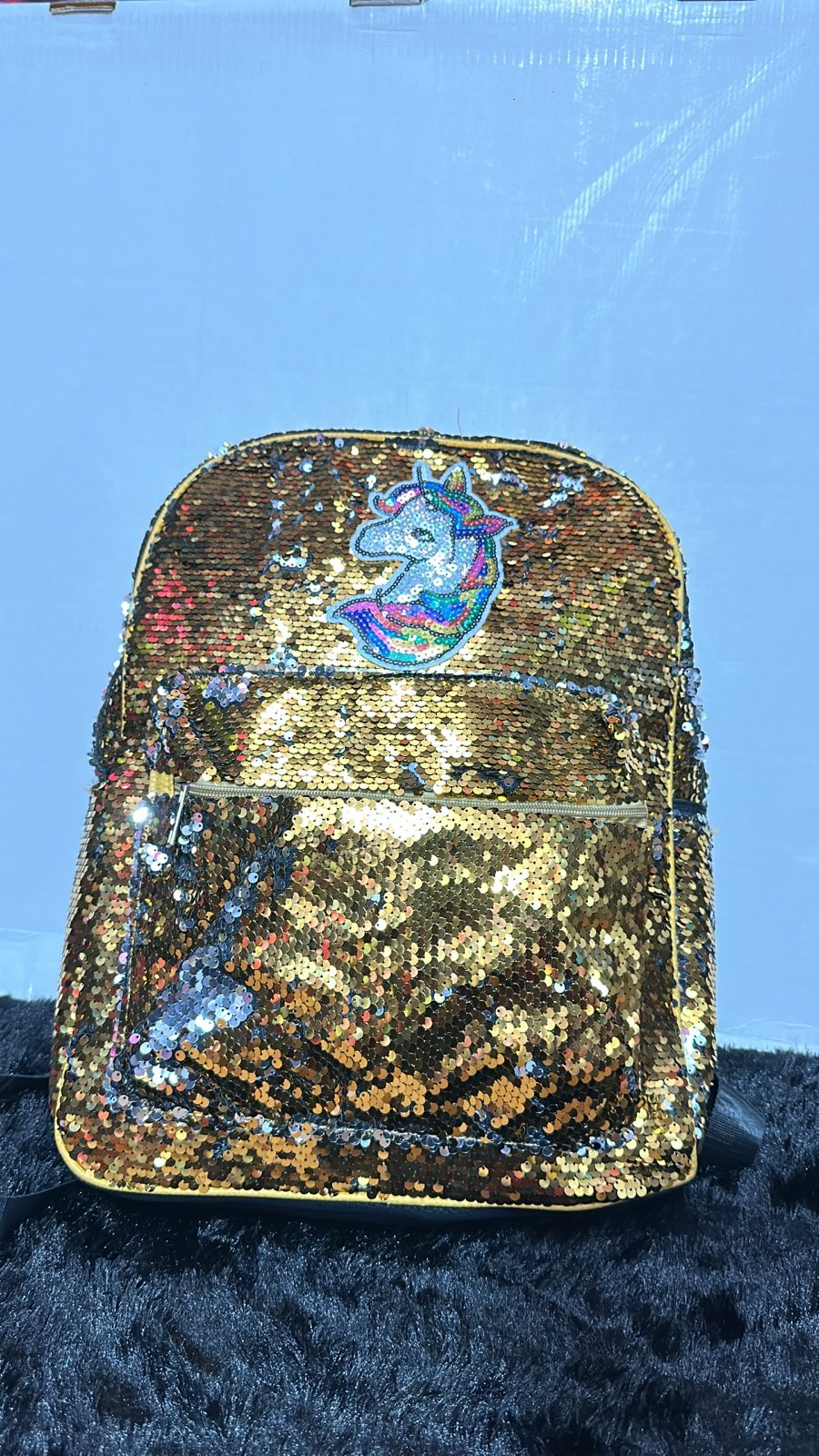 SparkleShine Unicorn Sequin Backpack