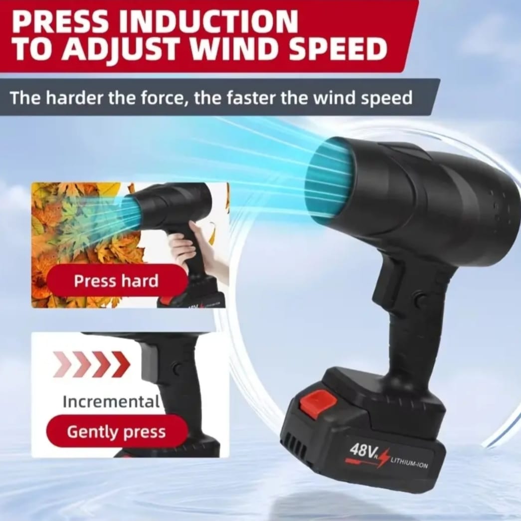 48V Cordless Electric Leaf Blower & Home Cleaning Tool