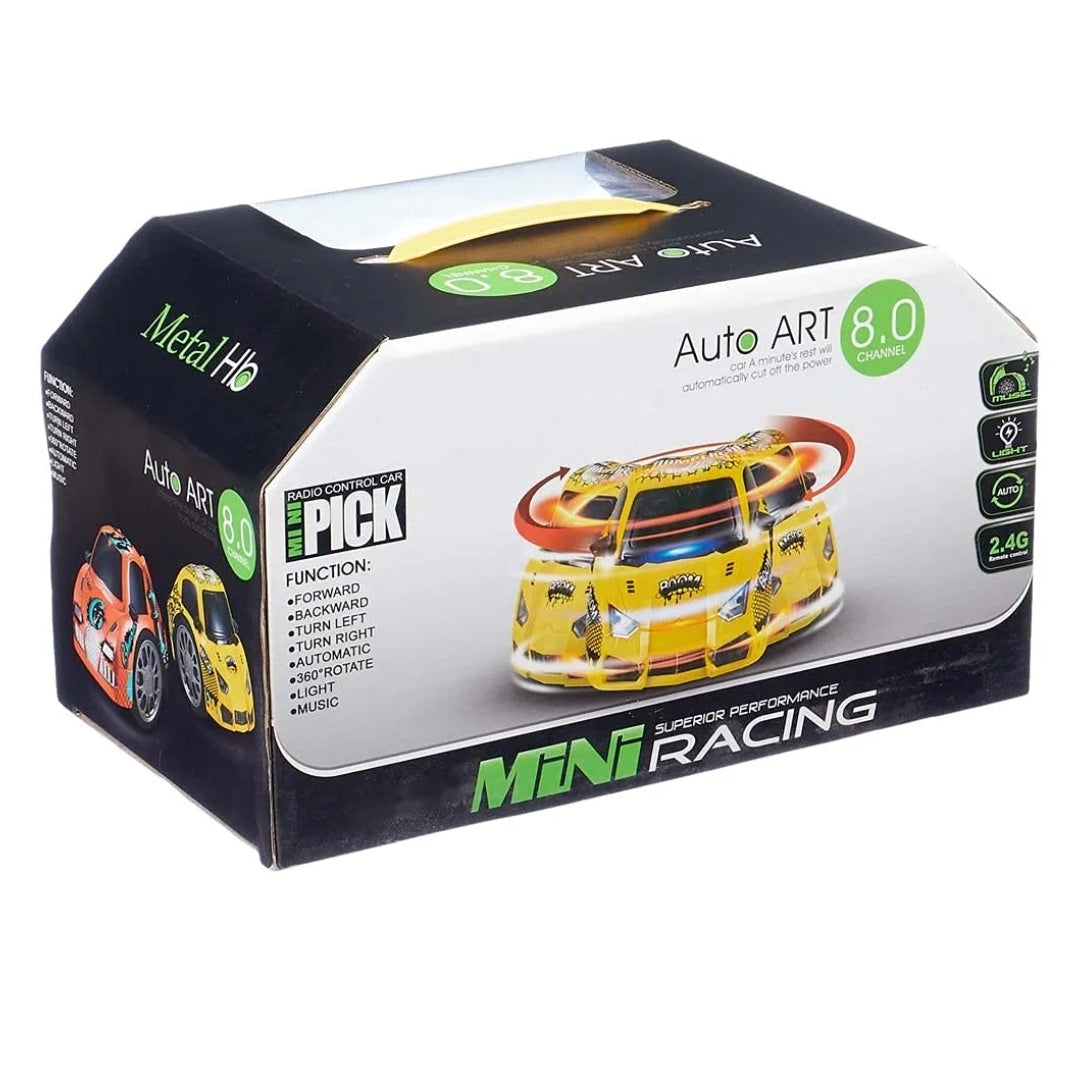 Auto Pick Intense RC Car – 360° Rotating Mini Racing Car with Lights & Music