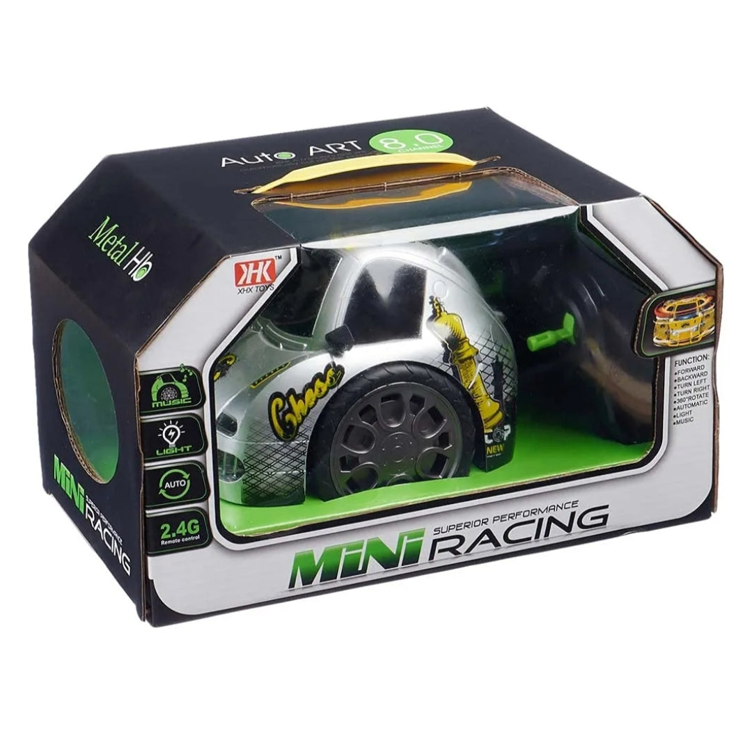 Auto Pick Intense RC Car – 360° Rotating Mini Racing Car with Lights & Music