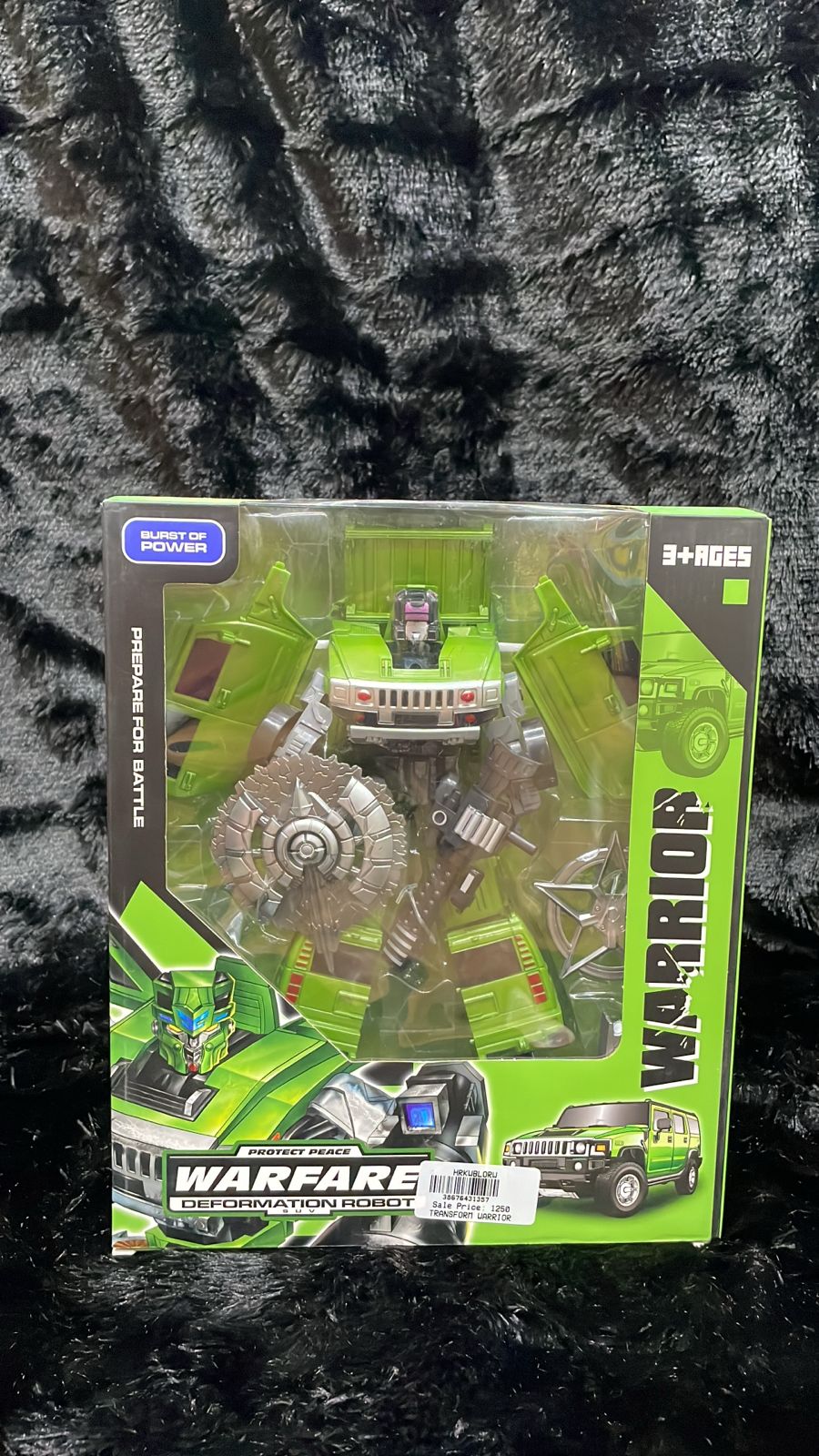 Warrior Deformation Robot - The Brave & Warfare (Green, Blue, Yellow,light green)