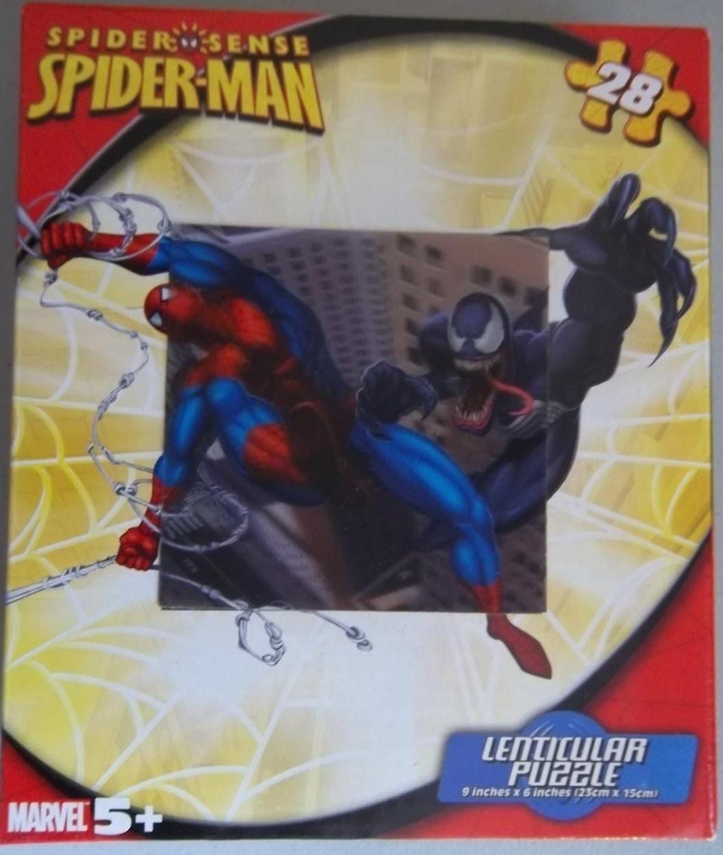 Spider-Sense Spider-Man vs Venom 28-Piece Lenticular Puzzle