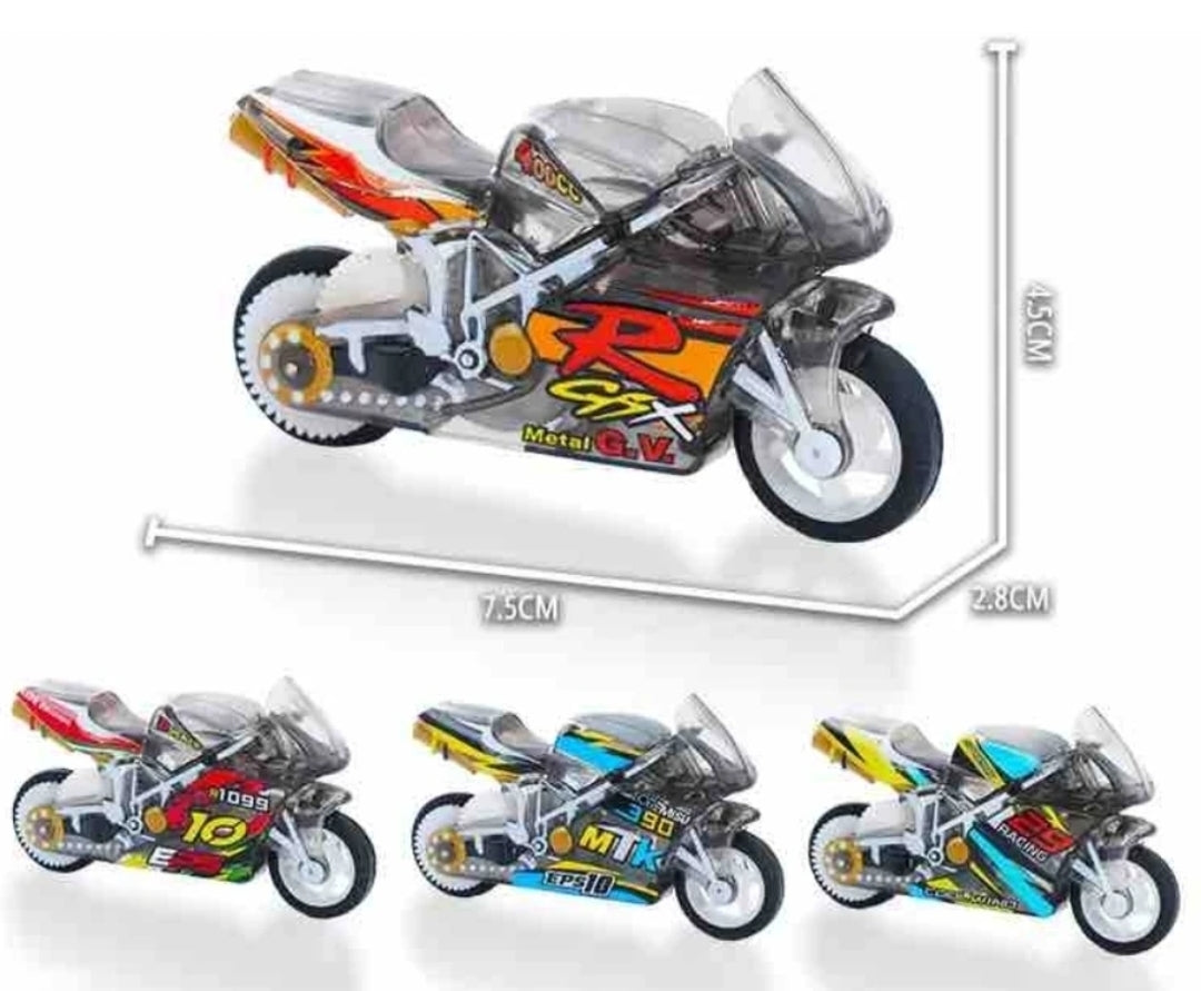 Heart Light ❤️ Friction Racing Bike Keychain🏍️ Valentine Day Combo