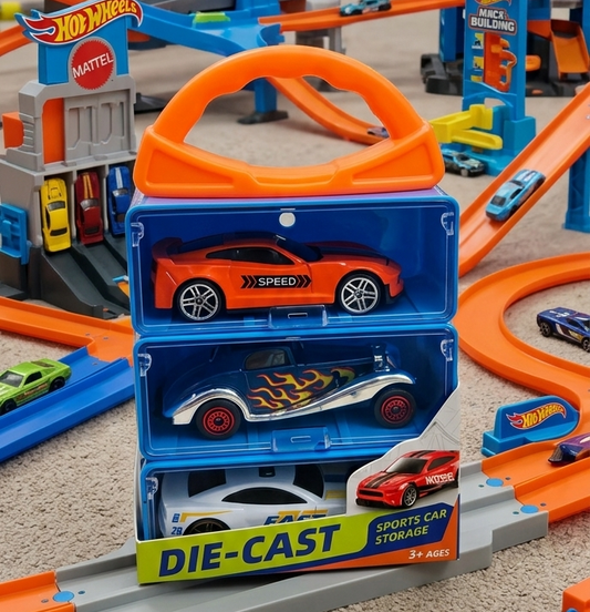 3-Tier Die-Cast Sports Car Storage Case