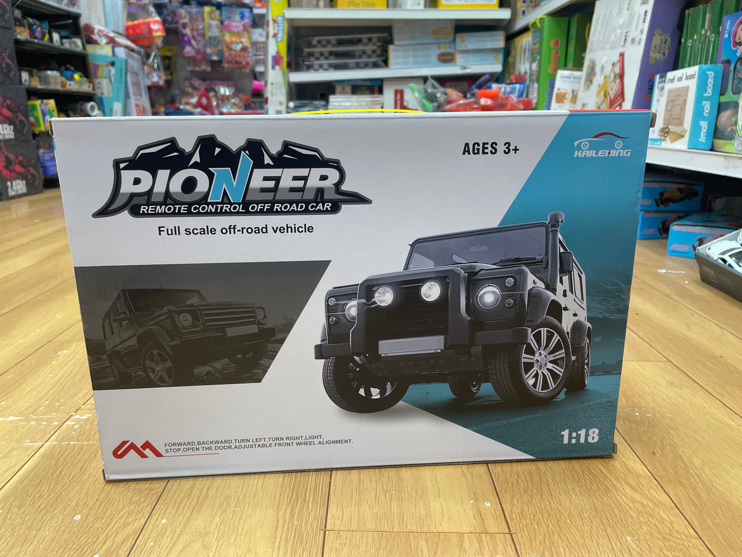 PIONEER Remote Control Off-Road Jeep – 1:18 Scale Full Terrain Vehicle (Rechargeable) RC CAR