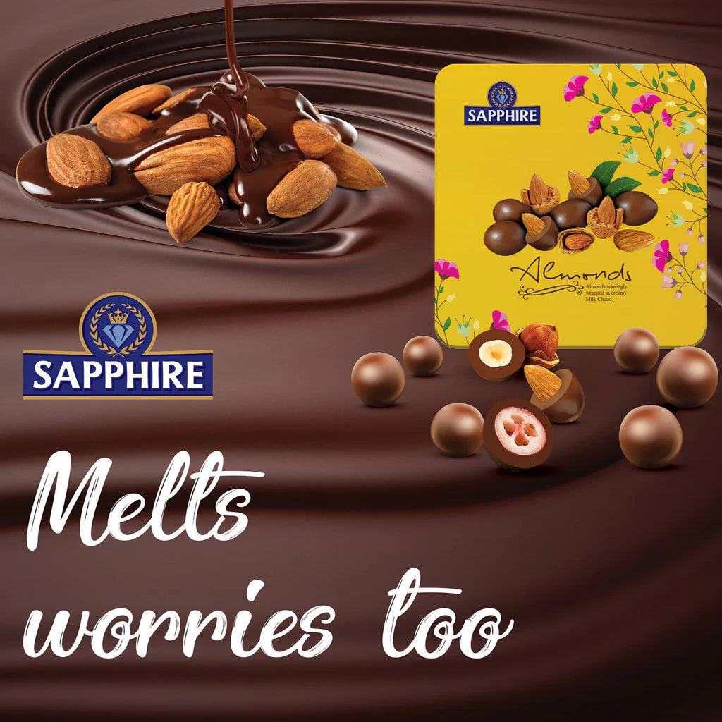 SAPPHIRE Almonds Covered in Milk Chocolate 200g