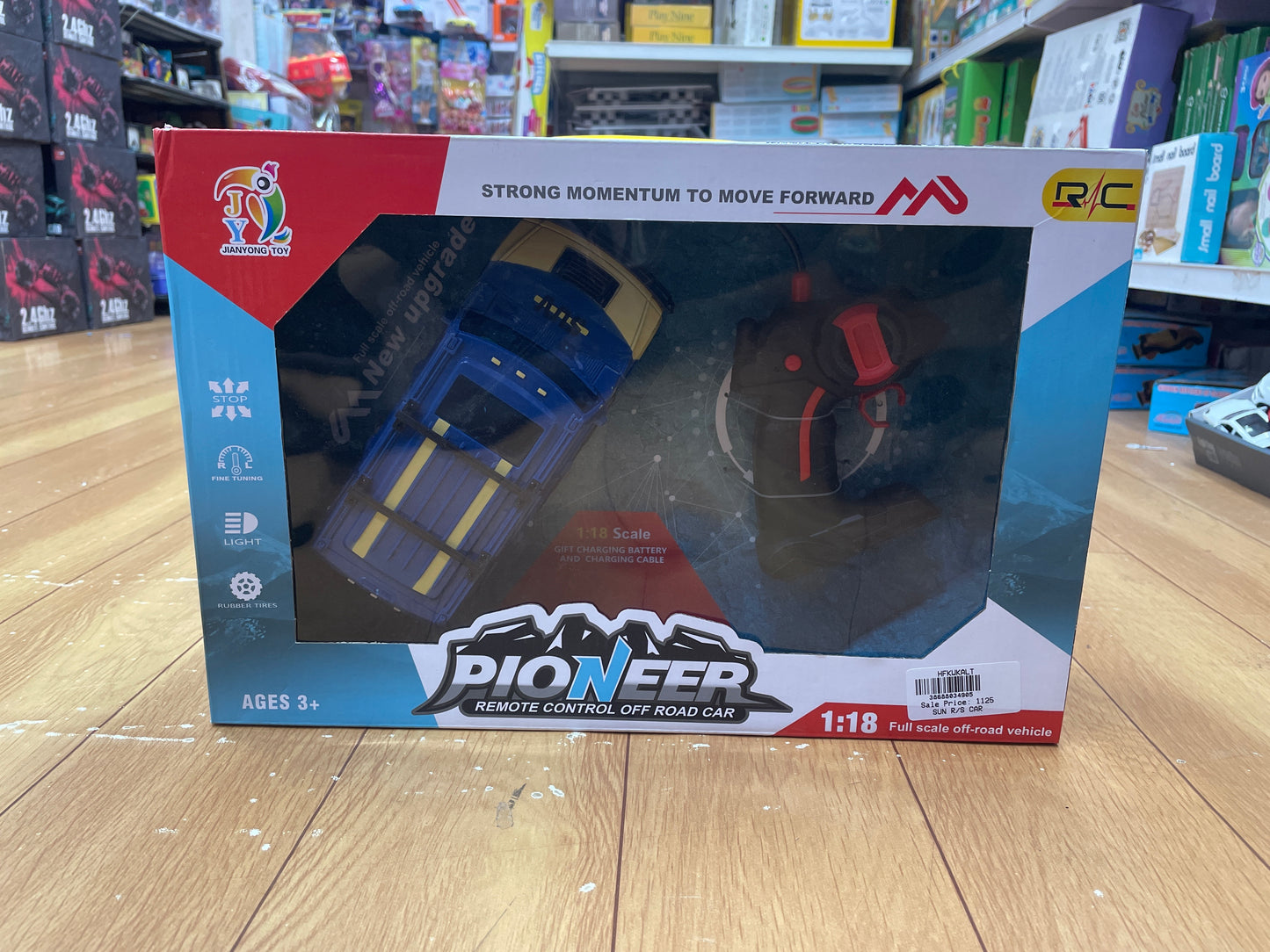 PIONEER Remote Control Off-Road Jeep – 1:18 Scale Full Terrain Vehicle (Rechargeable) RC CAR