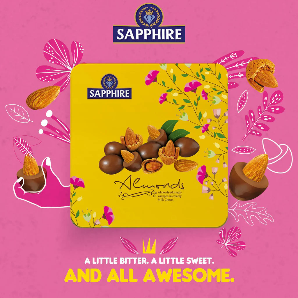 SAPPHIRE Almonds Covered in Milk Chocolate 200g