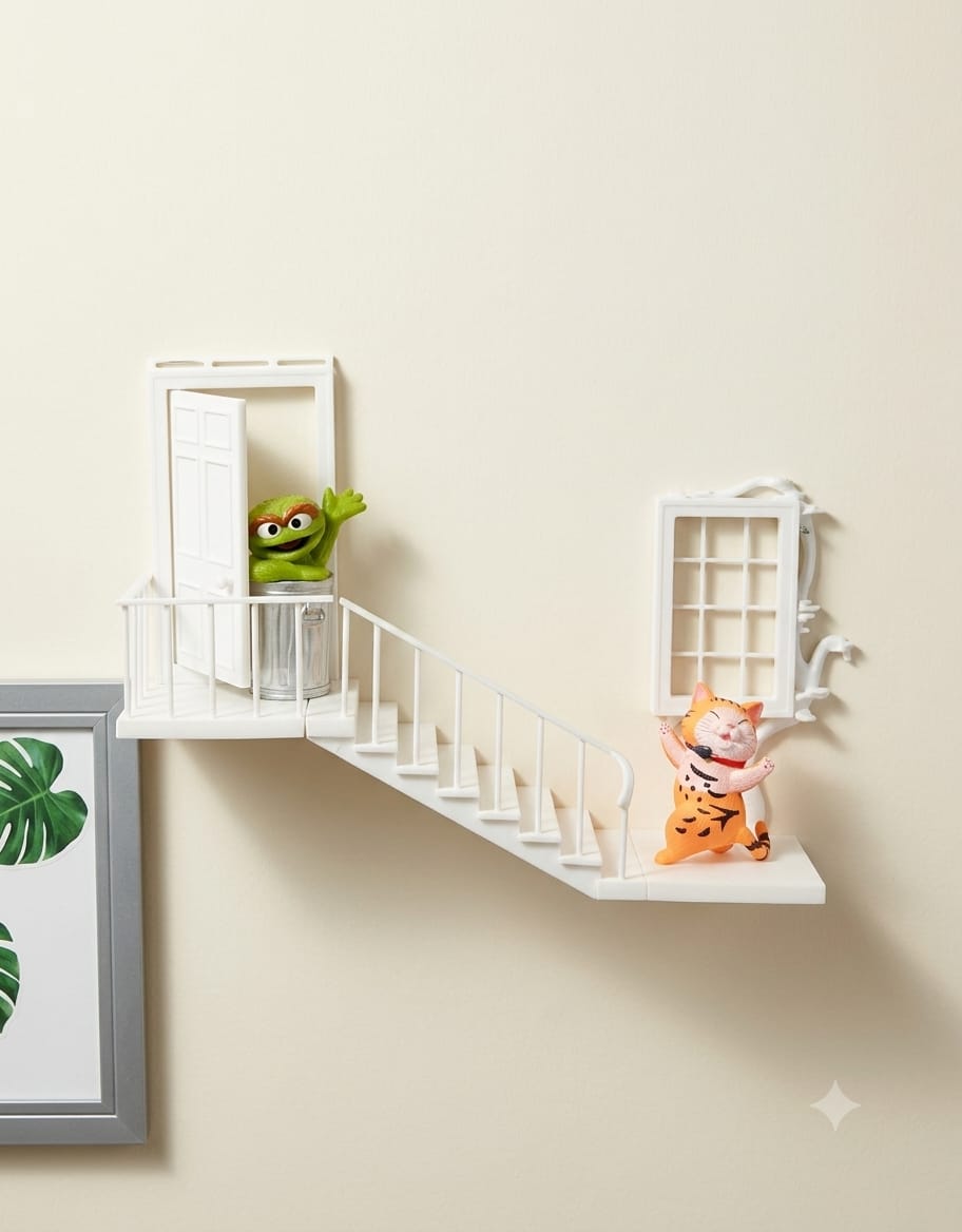 Enchanted Fairy Door Wall Shelf Decor
