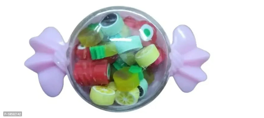 Sweet Mini Candy-Shaped Erasers Set