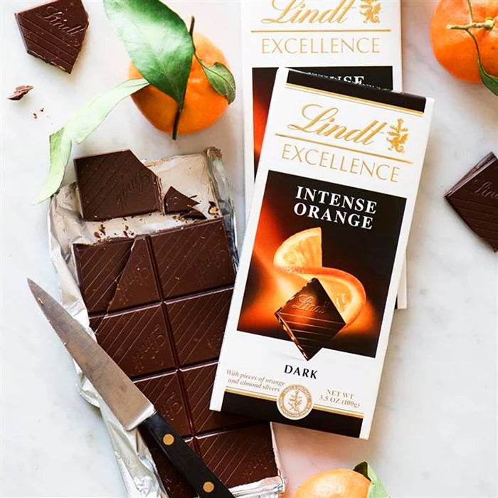 Lindt Excellence Orange Intense Bar 100g