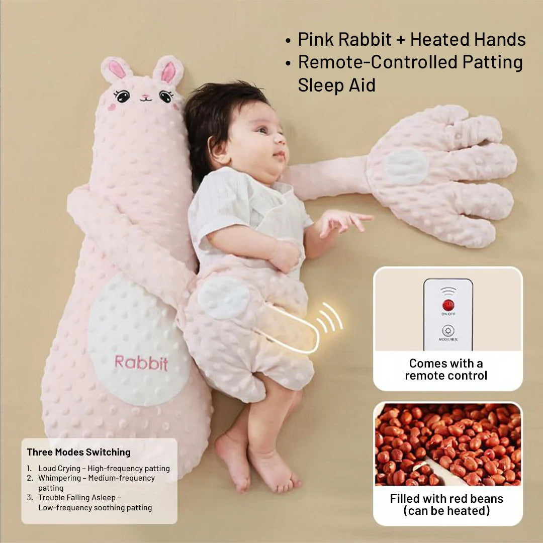 Electric Soothing Baby Hug Pillow – Automatic Gentle Patting Sleep Lounger with Remote Control
