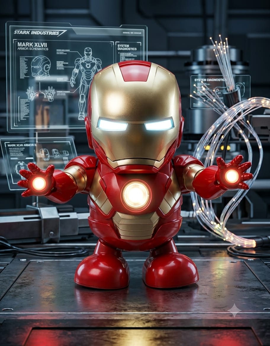 ⚡ Superhero "Dance Hero"   – Interactive Dancing Robot Toy with Lights & Sound