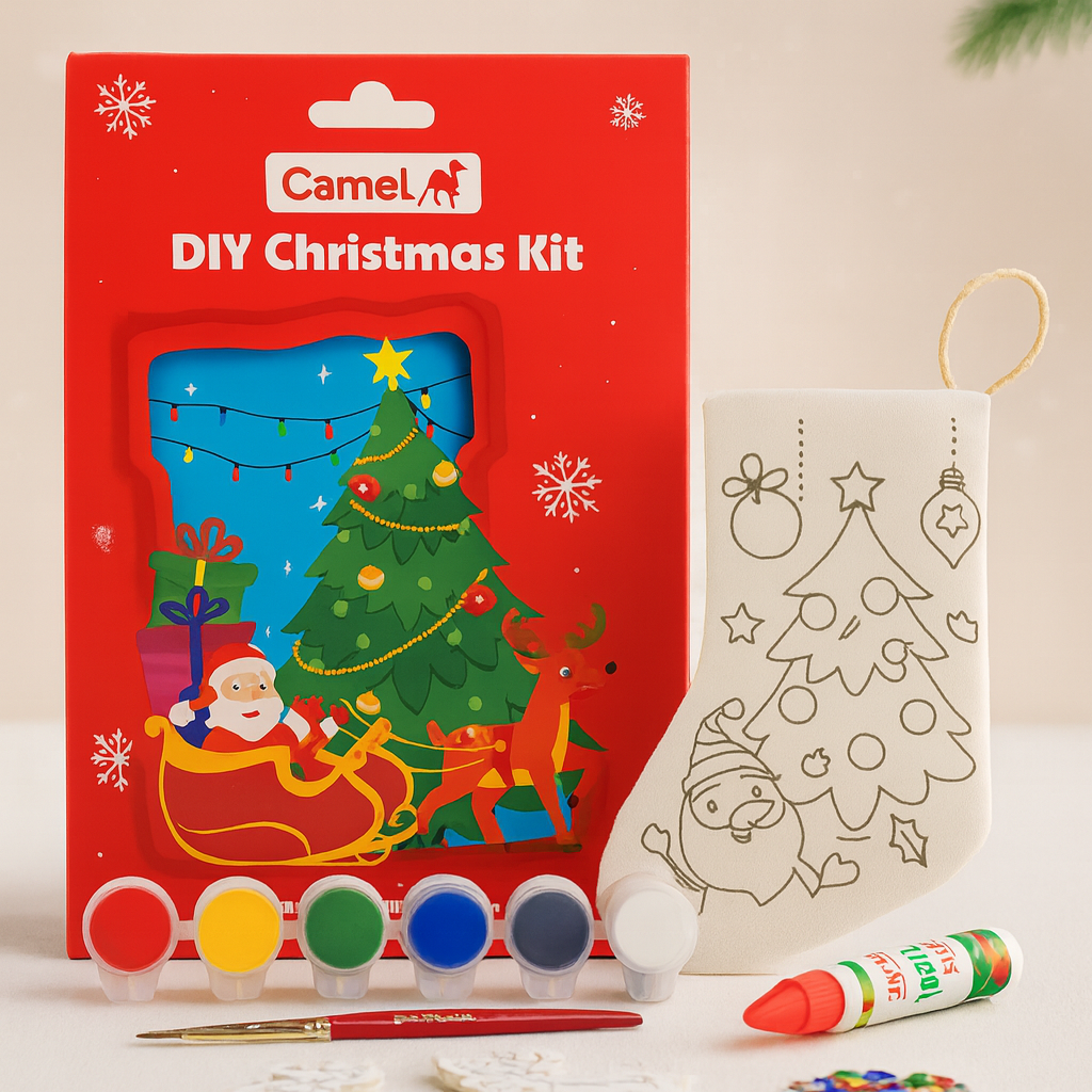 Camel DIY Christmas Kit – Paint, Create & Celebrate! | Xmas Craft Kit for Kids | pack of 2