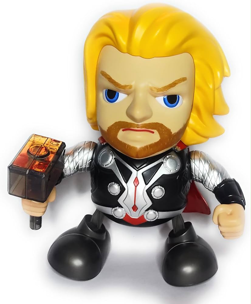 ⚡ Superhero "Dance Hero" Thor  – Interactive Dancing Robot Toy with Lights & Sound