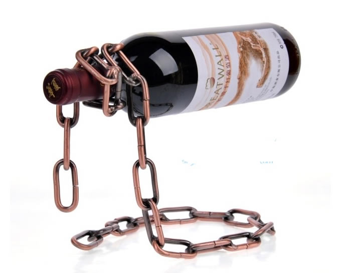 Defy Gravity: The Floating Magic Chain Bottle Holder