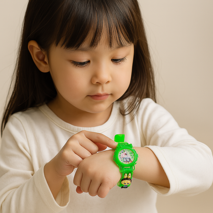 Labubu Cartoon Digital Watch for Kids – Colorful & Educational Timepiece