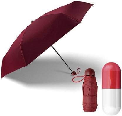 Capsule Umbrella | UV Protection Fabric, Anti-Slip Handle for Rain & Summer | Mini umbrella for Men Women (Multicolour)