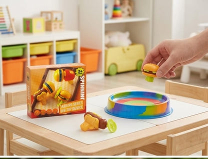 Hamburg Series Peg-Top Device – The Ultimate Spinning Burger Battle!