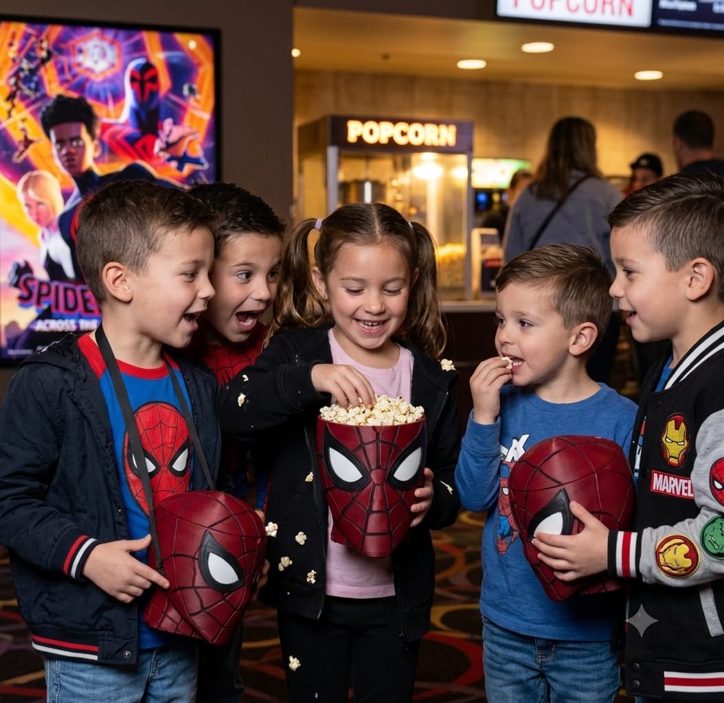 Ultimate 3D Spider-Man Popcorn Bucket & Collectible Bust.