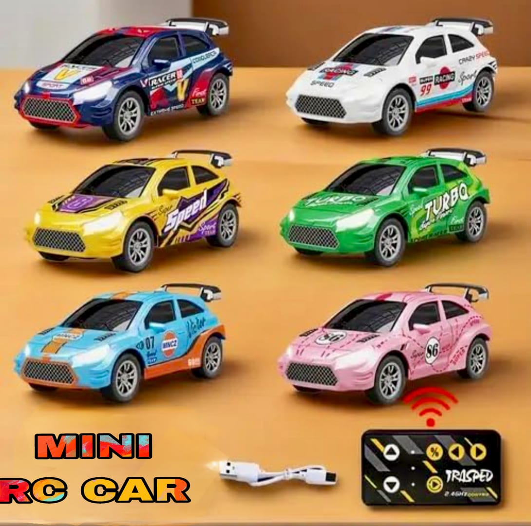 MINI RC Off-Road Vehicle Alloy Car Model Remote Control 1:64 USB Charging