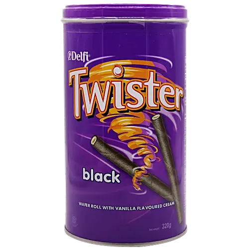 Delfi Twister Wafer Rolls - Vanilla Cream - 320g