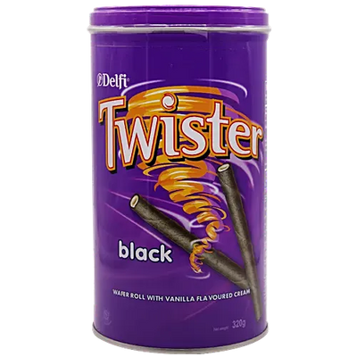 Delfi Twister Wafer Rolls - Vanilla Cream - 320g