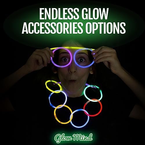Neon Glow Party Bands with Connectors Glow in the Dark Bracelets for Parties & Events (100 PCS) party