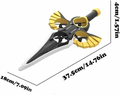 Flying Sword RC Drone for Kids & Adults -  Remote Control, 3-Speed Glider with 360° Flip, Double Battery,Easy to Fly Toy Gift
