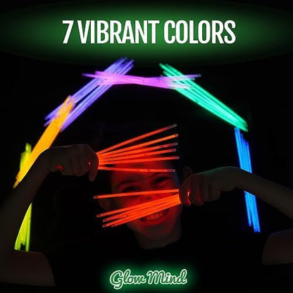 Neon Glow Party Bands with Connectors Glow in the Dark Bracelets for Parties & Events (100 PCS) party