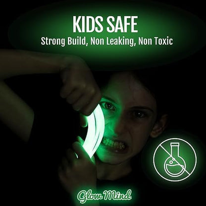 Neon Glow Party Bands with Connectors Glow in the Dark Bracelets for Parties & Events (100 PCS) party