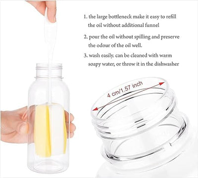 Elegant Plastic Oil Dispenser 500 ml Bottle with Nozzle