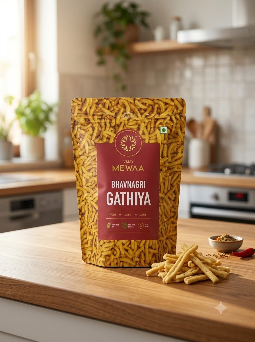 Vijay Mewaa Bhavnagri Gathiya – Traditional Melt-in-Mouth Tea-Time Namkeen