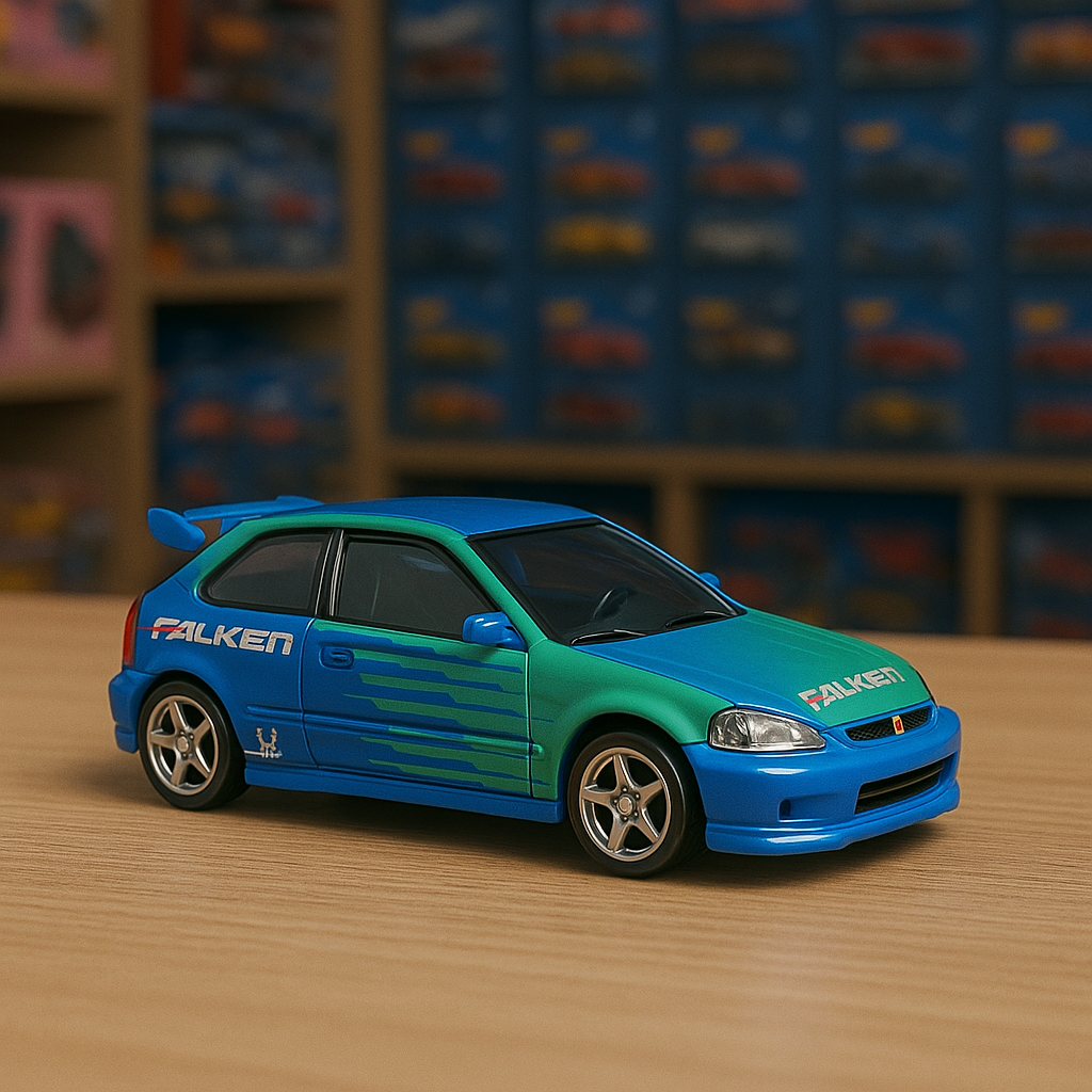 🔵 '99 Honda Civic Type R [EK9] – Falken Drift Livery  Hot Wheels Premium | HW Speed Graphics