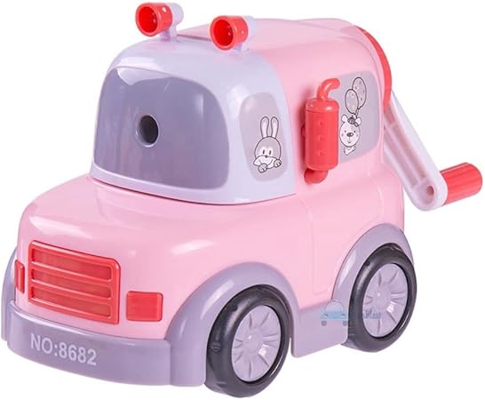 Car Shaped Pencil Sharpener with Moving Wheels, Table Sharpener Machine