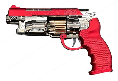 Red Toy Gun with Revolving Cylinder