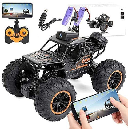 Rock crawler camera car  remote control -Rc Car with 720P HD FPV WiFi Camera|2.4Ghz 1/18 Scale Off-Road Remote Control with mobile control