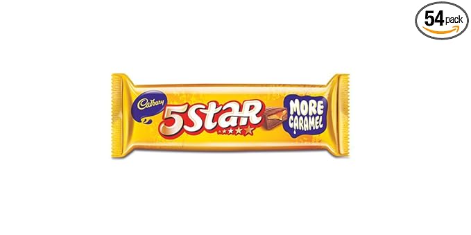 5 Star Chocolate Bar 5rs, 10.1 Grams (Pack of 54)