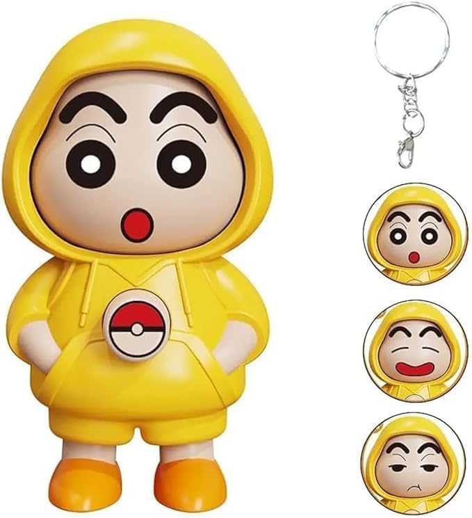 Toy Face Changing Doll Key Holder Cartoon Character Keychain for Men Gifts (Pack of 2)