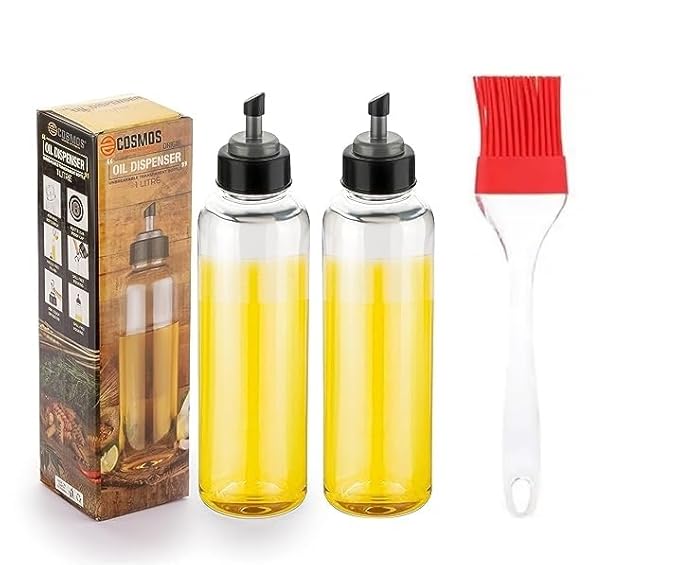 Elegant Plastic Oil Dispenser 500 ml Bottle with Nozzle