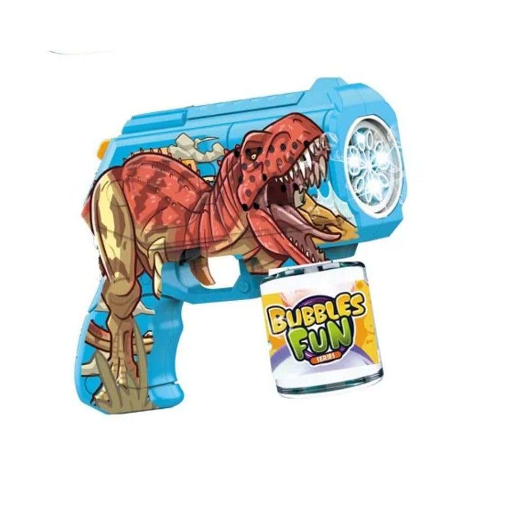 Dinosaur Electric Bubble Gun with Light Effects