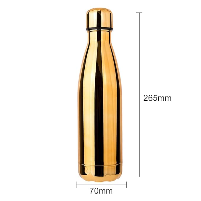 Gold sparkle water bottle